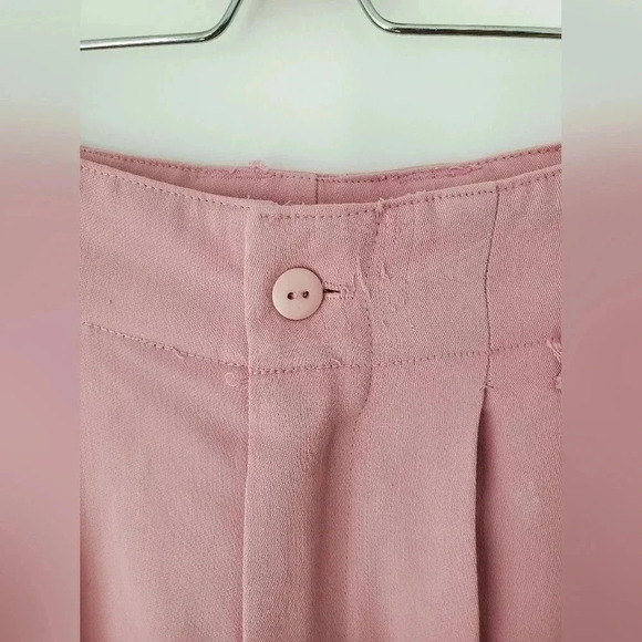 Mexx vintage high waisted double pleated  light pink trouser - Picture 3 of 13